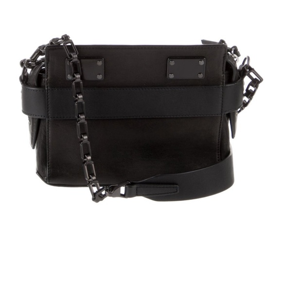Rag and Bone black gunmetal leather crossbody bag - Picture 3 of 6